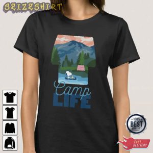 Snoopy And Woodstock Canoe Ride Graphic Tee
