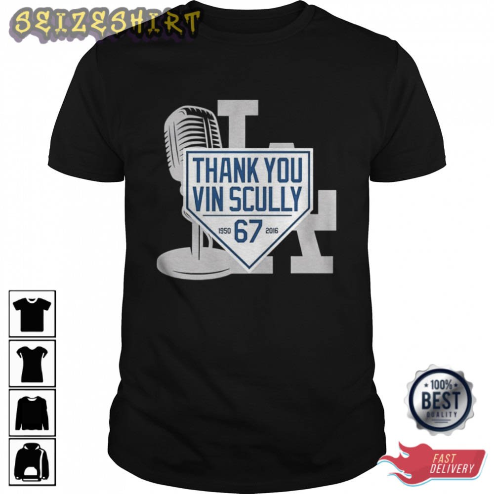 Thank You Vin Scully 1950 2016 67 Rip Graphic Tee