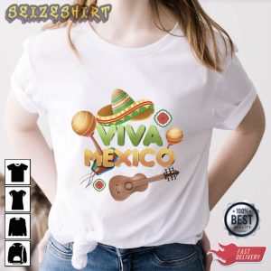 Vivia Mexico Independence Day Graphic Tees