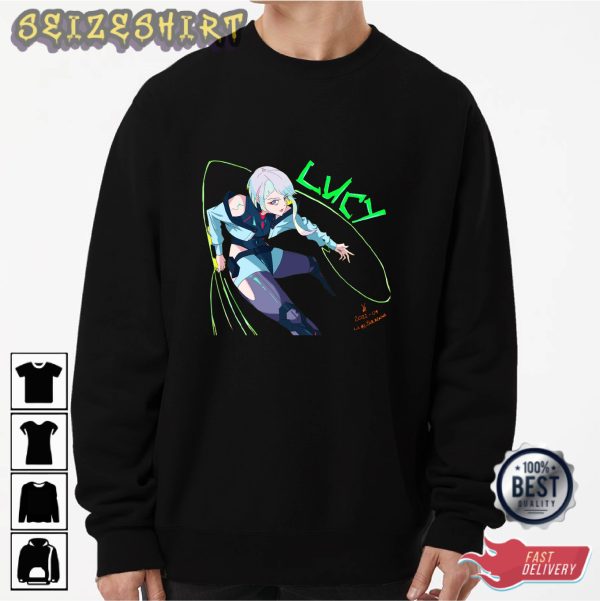 Cyberpunk Lucy Limited Graphic Tee Long Sleeve Shirt
