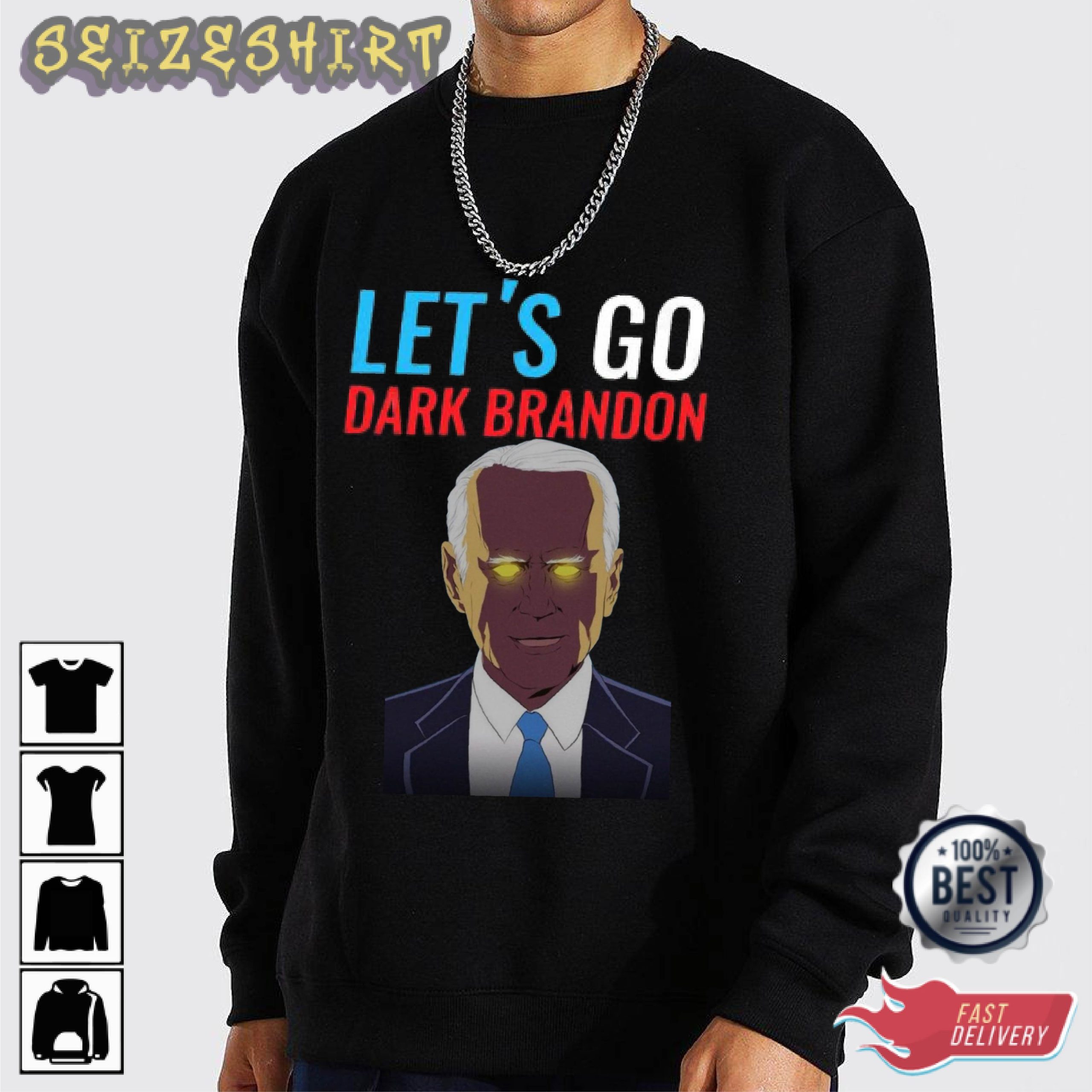 Let's Go Dark Brandon Trending Graphic Tee Long Sleeve Shirt