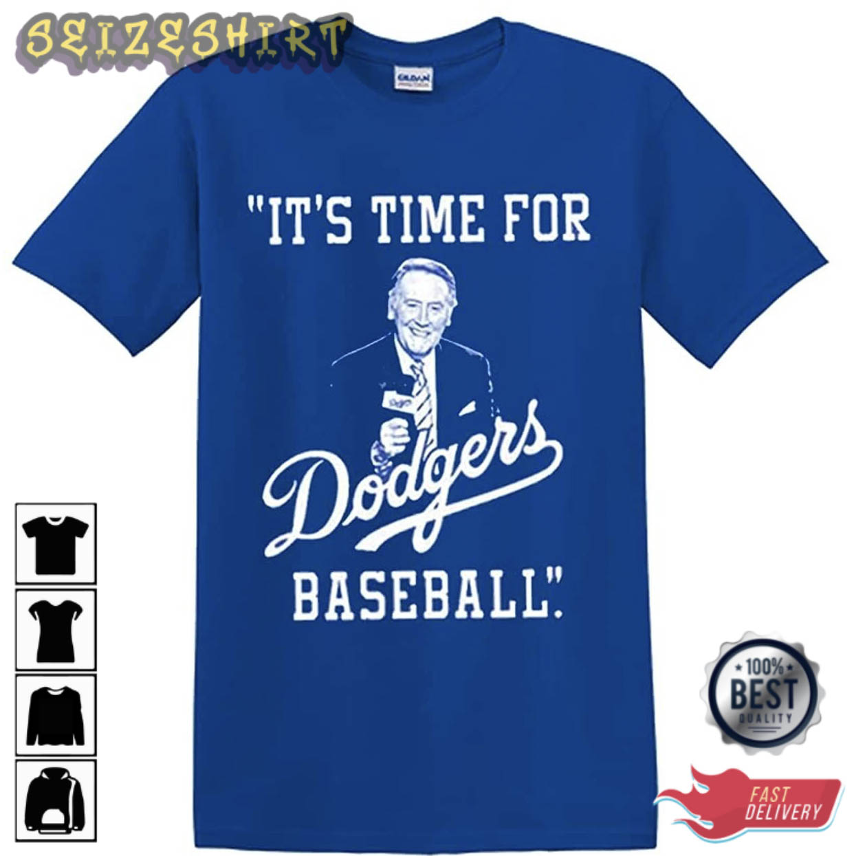 RIP Vin Scully Los Angeles Dodgers Graphic Tee