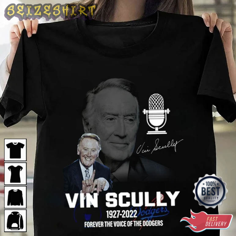 RIP Vin Scully 1927 2022 Legend Never Die Graphic Tee
