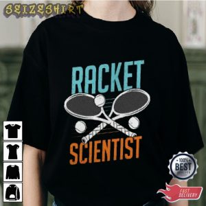 Racket Scientist Tennis Sport Graphic Tee