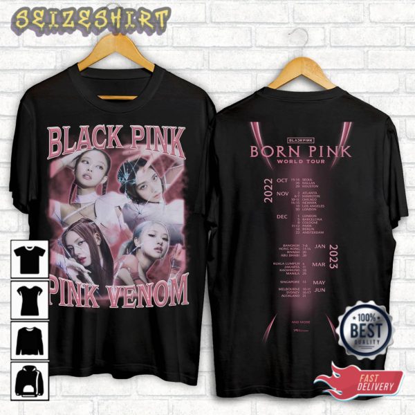BLACKPINK Shirt – Black Pink Pink Venom Shirt