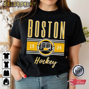 Boston Hockey Retro T-Shirt - Vintage Boston Unisex T-Shirt