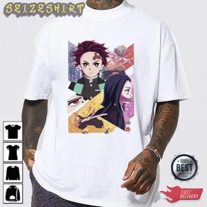 Nezuko Tanjiro Zenitsu Inosuke Anime Manga Demon Slayer Shirt