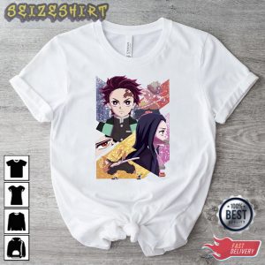 Nezuko Tanjiro Zenitsu Inosuke Anime Manga Demon Slayer Shirt