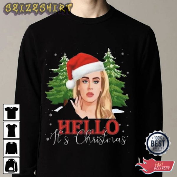 Adele Hello Its Christmas T-Shirt