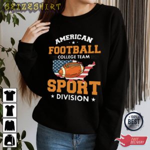 American Football College Team Sport Division T-Shirt