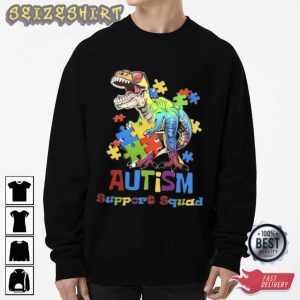 Autism Support Squad Gift For Son T-Shirt