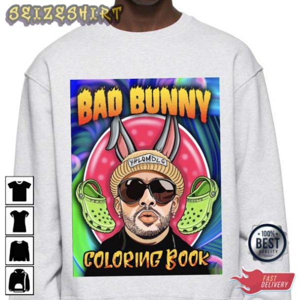 Bad Bunny Coloring Book T-Shirt