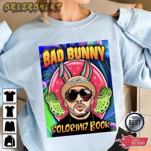 Bad Bunny Coloring Book T-Shirt