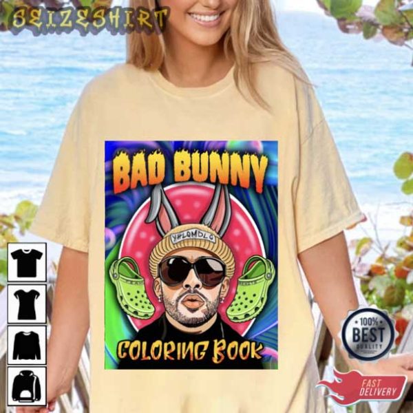 Bad Bunny Coloring Book T-Shirt