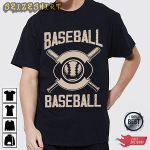 Baseball And Baseball T-Shirt Graphic Tee