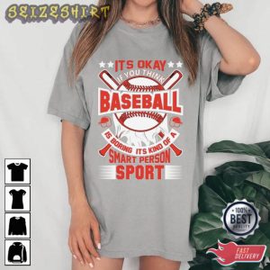 Baseball Its Okay Sport T-Shirt Design