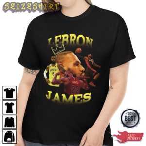 Basketball LeBron JAMES Vintage King James fans Gift T-Shirt