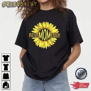 Best Mom Ever Flower T-Shirt Design
