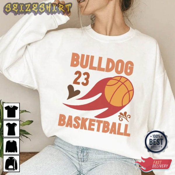 Bulldog Basketball Sport Best T-Shirt Design