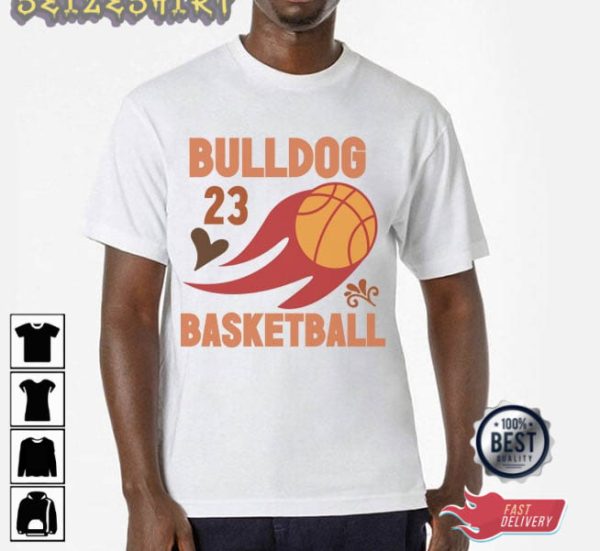 Bulldog Basketball Sport Best T-Shirt Design