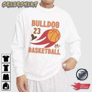 Bulldog Basketball Sport Best T-Shirt Design