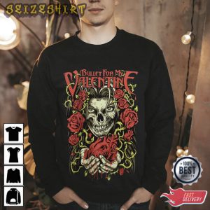 Bullet For My Valentine Roses T-Shirt Design