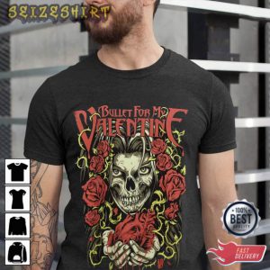 Bullet For My Valentine Roses T-Shirt Design