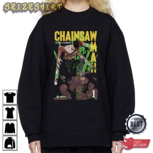 Chainsaw Man Anime Trendy Graphic Tee T-Shirt