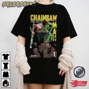Chainsaw Man Anime Trendy Graphic Tee T-Shirt