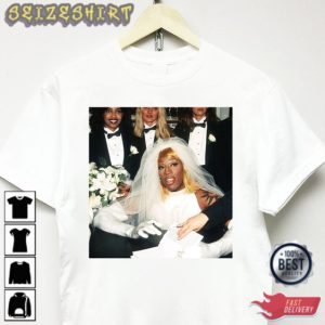 Dennis Rodman T-shirt Vintage Rap Tee Off Rodzilla White