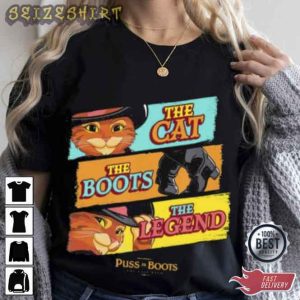 Dreamworks Puss In Boots The Last Wish Movie T-Shirt