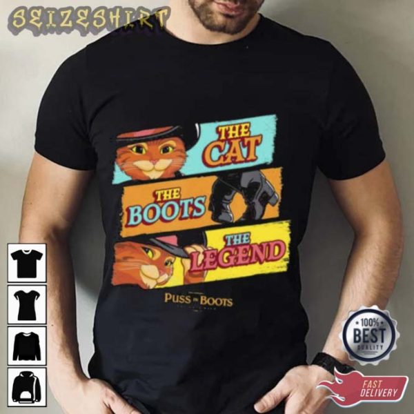 Dreamworks Puss In Boots The Last Wish Movie T-Shirt