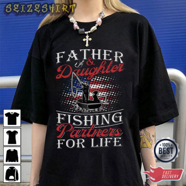 Father Fishing Gift For Dad T-Shirt Design