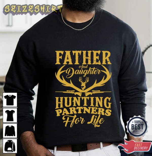 Father Hunting Partners T-Shirt Graphic Tee