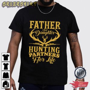 Father Hunting Partners T-Shirt Graphic Tee