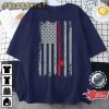 Fishing Flag Map Ocean Vintage Graphic T-Shirt