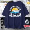 Funny Never Underestimate An Old Man With A Pontoon Boat T-Shirt