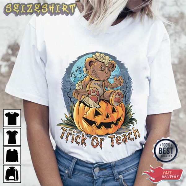 Halloween Trick Or Teach Unique T-Shirt