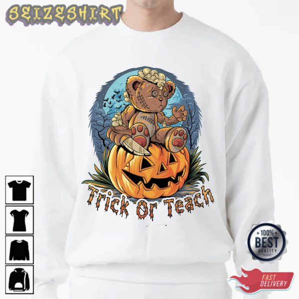 Halloween Trick Or Teach Unique T-Shirt