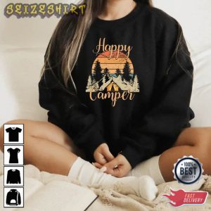 Happy Camper Camping T-Shirt Design