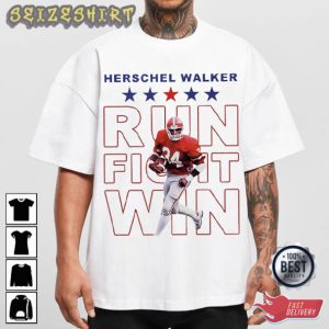 Herschel Walker Run Fight Win Georgia Senate USA T-Shirt