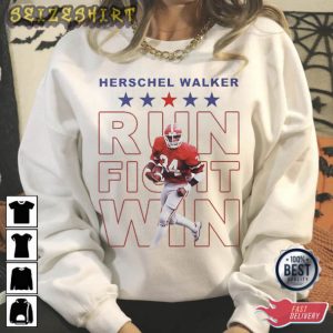 Herschel Walker Run Fight Win Georgia Senate USA T-Shirt