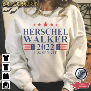 Herschel Walker USA Sanate American Flag T-Shirt