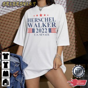 Herschel Walker USA Sanate American Flag T-Shirt