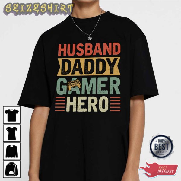 Husband Daddy Gramer Hero Best T-Shirt