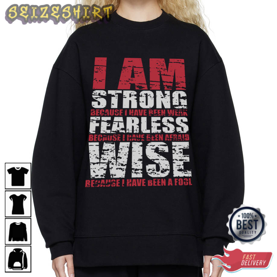 I Am Strong Fearless Wife Fitness T-Shirt