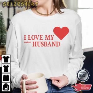 I Love My Husband Red Heart T-Shirt