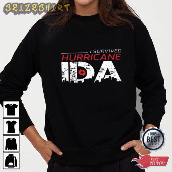 I Survived Hurricane Ian IDA Cotton Shirt