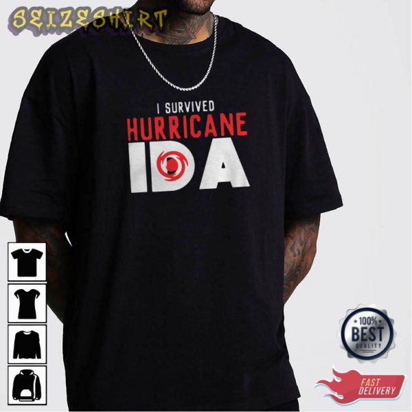 I Survived Hurricane Ian IDA Unisex Cotton Tee