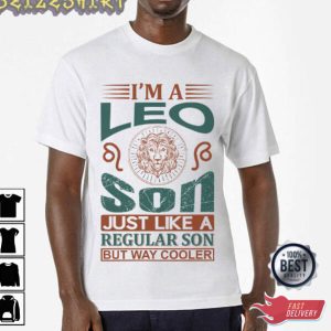 I’m A Leo Son Best Graphic Tee T-Shirt